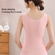 thumbnail image 2 of Jumpingount Lencería sin costuras con cuello en V y almohadilla para el pecho para niñas, ropa cálida transpirable para invierno y otoño, ropa interior Ropa interior Negro XXL Jumpingount AP013425-02, 2 of 6