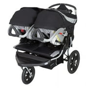 Baby Trend Navigator Double Jogging Stroller, Europa Black, Lightweight with Reclining Seats