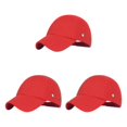 thumbnail image 4 of Thinsony Casquette de Baseball à Grand Application, Ajustement Réglable, Multi-Couleurs, Rouge 3Ensemble, 4 of 6