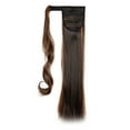 thumbnail image 2 of SHCKE 24 Inch Straight Ponytail Extension 18 Inch Clip in Curly Ponytail Extension Wrap Around Ponytail Extension Synthetic Hairpieces for Women, 2 of 4