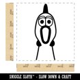 thumbnail image 2 of Screaming Rubber Chicken Head Square Rubber Stamp Stamping Scrapbooking Crafting - Small 1.25in, 2 of 7