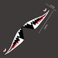 thumbnail image 4 of Amdohai Car Door Shark's Mouth Sticker Universal Auto Body Side Stickers Vinyl Waterproof Modified Decal Decoration 2PCS, 4 of 7