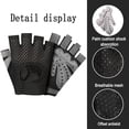 thumbnail image 3 of Breathable Workout Gloves, Weight Lifting Fingerless Gym Exercise Gloves with , Women and Men, 3 of 6