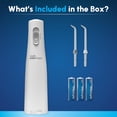 thumbnail image 3 of Wireless fast charging water flosser, battery operated and portable, suitable for travel and home, certified, waterproof can be used in the shower, white-02, packaging may vary, 3 of 4