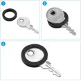 thumbnail image 4 of Key Caps Covers Rings, 15 Pack 1.2" Keys Identifiers Covers Coding Tags Marker Round Silicone Sleeve for Office House Apartment, Black, 4 of 5
