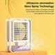 thumbnail image 4 of Desktop Mist Fan Rechargeable Portable Cooler Humidifier with Night Light School Cooling Spray Sports Air Conditioner, 4 of 5
