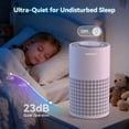 thumbnail image 6 of AIRROMI Air Purifier for Home Bedroom, 990 Sq Ft, 3-in-1 Filter HEPA Layer for Pet Hair and Odors, 23 dB Sleep Mode, Aromatherapy, Night Light & Timer, A2001 Lavender Purple, 6 of 10