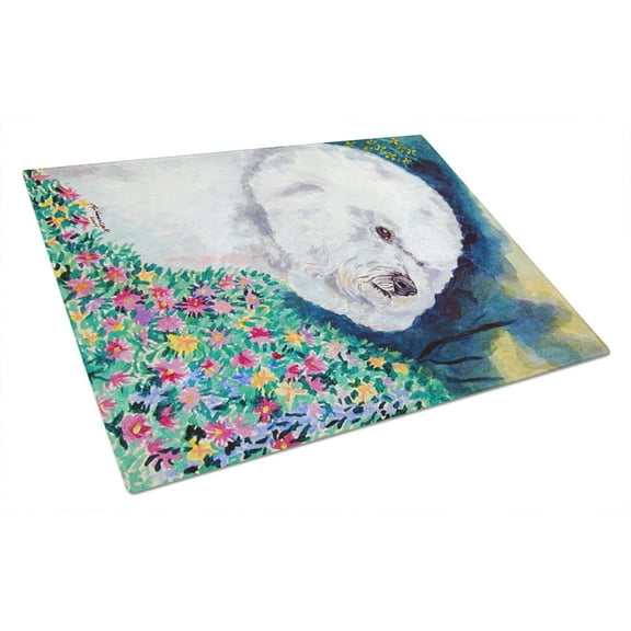 Carolines Treasures 7225LCB Bichon Frise Glass Cutting Board Large, 12H x 16W, multicolor