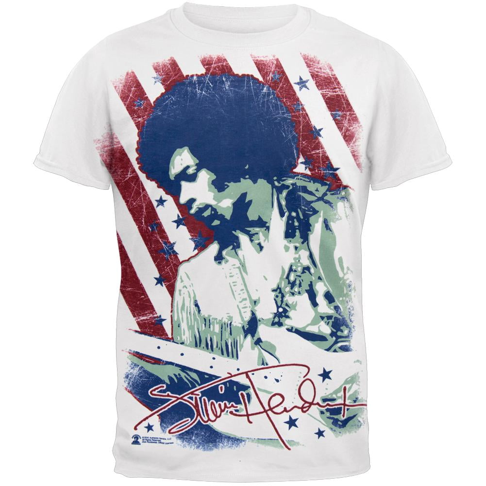 Jimi Hendrix Jimi Hendrix Stars and Stripes Jam TShirt Small