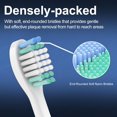 thumbnail image 2 of YUNCHI Replacement Toothbrush Heads 10 Pack for AquaSonic Black Series, Vibe Series, Black Series pro, and for Duo Series pro Electric Toothbrush, White, 2 of 3