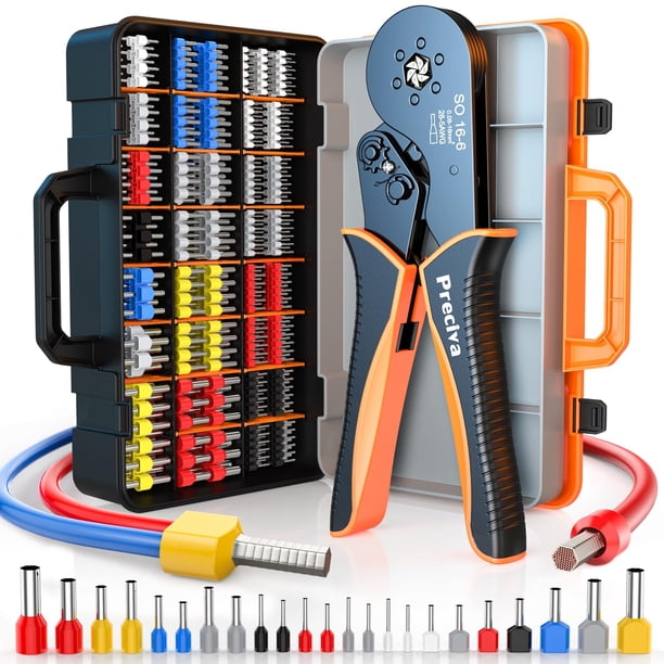Kit de herramientas de crimpado Preciva Ratchet para férulas AWG 28-5