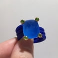 thumbnail image 2 of New coming Gemstone ring with leather rope Spanish bear Style Earrings Valentine‘s Gift Colorful Fine Jewelry, 2 of 7