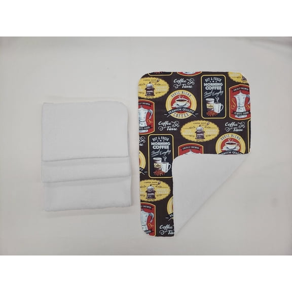 Morning Coffee Hand Towels (Set of 4) (Towel Color: White)