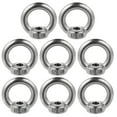 thumbnail image 1 of Miangastore Écrou Anneau en Acier Inoxydable Durable pour Machine Couleur Argent et Excellente Capacité de Charge 8 Pcs, 1 of 8