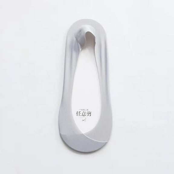 Zhuge 3 Pairs No Show Socks Womens - Non Slip Low Cut Ankle - Invisible Liner Socks for Casual & Formal Wear - Soft & Stretchable，Grey