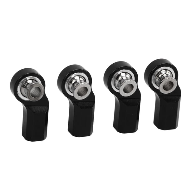 Cabezal de barra de dirección para coche RC, 4 piezas, varilla para coche RC, rótula para varilla RC, soporte para cabezal de bola para coche RC, funcionalidad versátil