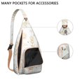 thumbnail image 2 of Crossbody Sling Bag for Men with Adjustable Shoulder Strap Shoulder Backpack Hiking Sling Backpack Travel Hiking Daypacks Gothic Black Stars and Moon, 2 of 4