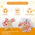 thumbnail image 5 of Set of 3 Organic cotton beeswax fresh-keeping cloth that can be naturally degraded and reused for food packaging, 5 of 10