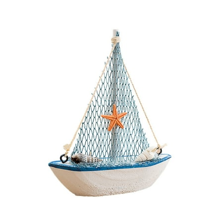 Mini Sailboat Model Decoration Home Hotel Office Tabletop boat decor ...