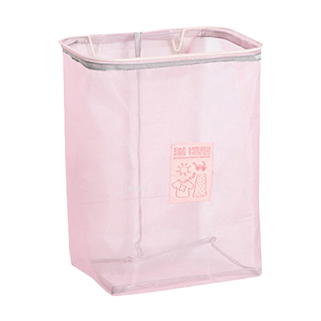 Moyic 2021 nuevo cesto de ropa sucia transpirable montado en la pared cesto de ropa sucia plegable cestas de almacenamiento de ropa de baño Almacenamiento y organización del hogar rosado Moyic HA007154-02