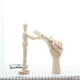 thumbnail image 5 of SPRING PARK Flexible Wooden Artists Manikin Hand Figure Right Hand Model for Sketching Drawing Painting Home Office Desk Jewelry Ring Decoration, 5 of 7