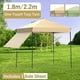 thumbnail image 2 of Yeshouse Carpa plegable de 1,8 x 1,8 m, portátil e impermeable, con panel lateral y bolsa de transporte, altura ajustable, ideal para fiestas, camping, eventos y playa, 2 of 8