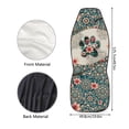 thumbnail image 7 of Jeiento Cute Paw Car Seat Covers Set of 2 Breathable Boho Flower Front Seat Cover Removable Automotive Accessories Elastic Fabrics Universal for Cars Truck SUV Van, Easy to Clean, 7 of 7