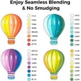 thumbnail image 4 of Ohuhu 104-Color Alcohol Markers Set, Dual Tip Brush & Chisel, Refillable, Honolulu Series, 4 of 9