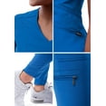 thumbnail image 4 of Adar Pro Modern Athletic Scrub Set For Women - Modern V-Neck Scrub Top & Yoga Jogger Scrub Pants, 4 of 5