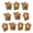 brown, variant on 10pcs/set Bear Costume Handbag Neck Wrap Ornaments Brooch Apparel Bag Decoration Suitable for Everyday Wear