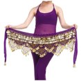 thumbnail image 1 of PMUYBHF 320 Three Straight Two Angle Belly Dance Waist Chain Belt With Sequins for Dance Performance and Accessory 12303 A, 1 of 5