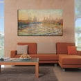thumbnail image 2 of Claude Monet Canvas Wall Art Monet Floating Ice Framed Painting For Bedroom Livingroom Office, 2 of 6