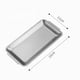 thumbnail image 2 of Bandeja rectangular de acero inoxidable para servir alimentos, bandeja organizadora de tocador para hornear 22 cm x 11 cm, 2 of 9