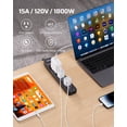 thumbnail image 2 of Power Strip DEWENWILS de 6 salidas, 1,8 m, con protección contra sobretensiones, paquete de 4, 2 of 7