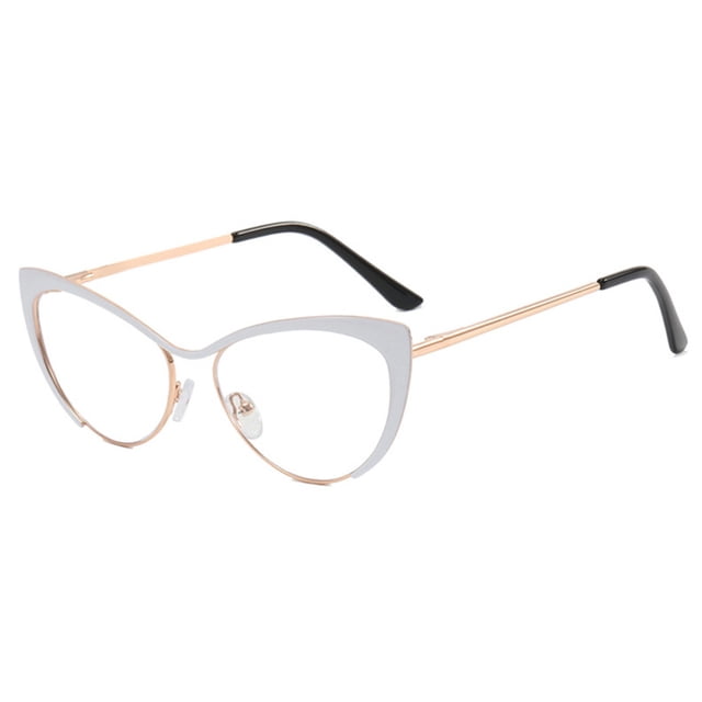 CSChome Sunglasses Metal Frame Clear View Sunglasses UV Protection Photo Props Adult Sunglasses