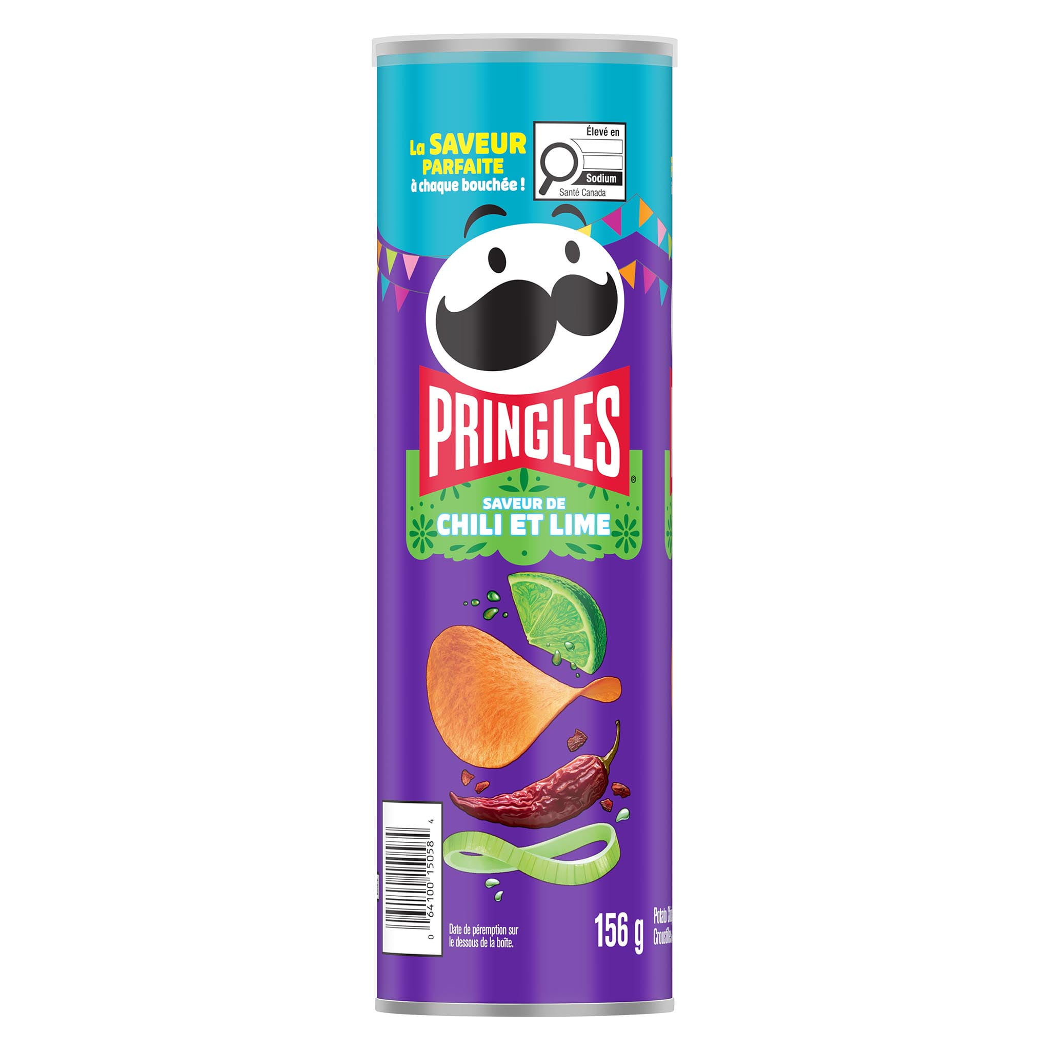 Pringles® Chile & Lime Flavour Potato Chips 156g