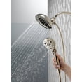 thumbnail image 3 of Delta 58480-25-Pk In2ition 2.5 GPM Multi Function Shower Head - Stainless Steel, 3 of 6