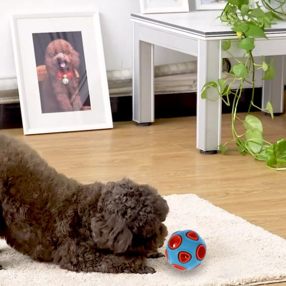 Milisten Dog Chew Toys Giggle Ball Sound Making Plastic 1Set