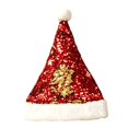 thumbnail image 2 of Lumtrix Sequin Santa Hat Color Block Christmas Celebration Hats For Adults Funny Xmas Headwear, Party Accessory Red One size, 2 of 3
