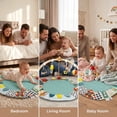 thumbnail image 6 of Baby Play Mat with Wooden Play Gym and Detachable Sensory Toys for Infants, Tummy Time Activity Mat, Newborn Baby Gift,Green, 6 of 8