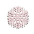 thumbnail image 2 of Snowflake Dining Table Mats Heat Insulating Mats Geometric Snowflake Mats Bowl Mats Kitchen Hollow Out Saucer, 2 of 6
