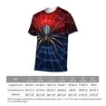 thumbnail image 5 of LAOLIUSN Men’s Graphic T-Shirt Spider Web Print, All Over Spider Pattern Tee, Short Sleeve Crewneck,Sizes S-4XL, 5 of 6