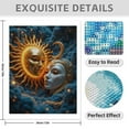 thumbnail image 3 of Diamond Art Kit for Adults, Sun Moon Faces Artistry Fantasy Diamond Painting for Adults Beginners, DIY Diamond Art Painting Kits, 5D Diamond Painting Crafts for Home Decor 12x16 Frameless, 3 of 7