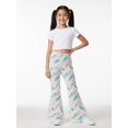 thumbnail image 5 of Girls Flare Pants, Girls Flared Bell Bottom Pants, Wide Leg Casual Trousers for Girls Ages 3-13Y, Comfortable All Season Girls Pants, 5 of 6