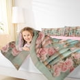 thumbnail image 4 of Homewish Xmas Nutcracker Soldier Queen Comforter Set,Romantic Pink Rose Bedding Sets,Happy New Year Bedding Comforter Set For Girl Teens,Breathable Home Decor Reversible,3pcs, 4 of 8
