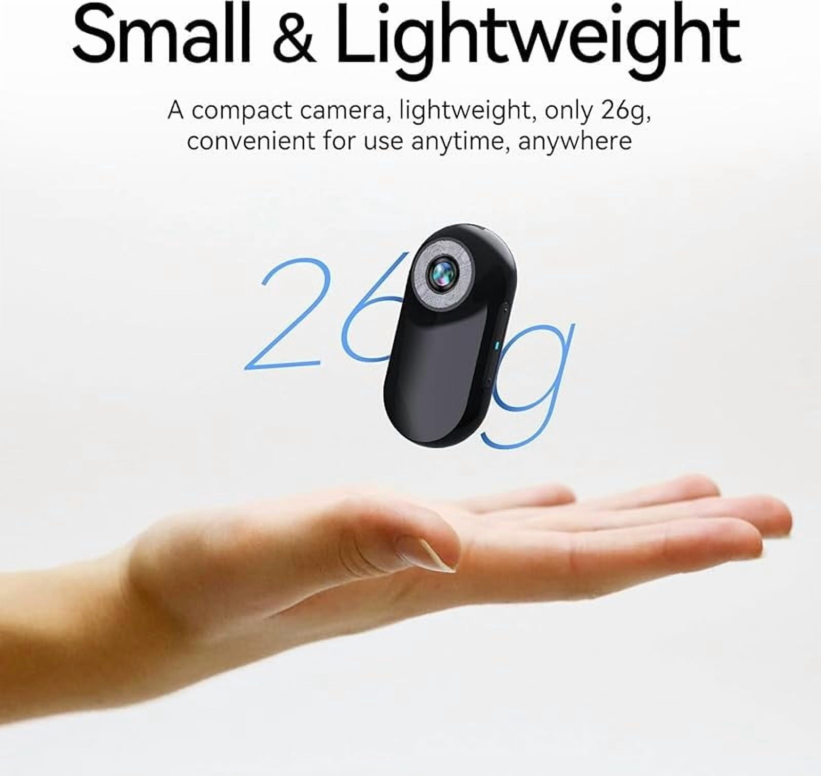 Wrongduck Mini Body Camera 1080P with 32GB Card, Portable Helmet Camera with Audio and Video Recording, Magnetic Multi-Function Action Cam for Travel, Sports, and Pets
