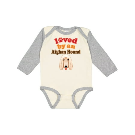 

Inktastic Afghan Hound Dog Gift Gift Baby Boy or Baby Girl Long Sleeve Bodysuit