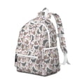 thumbnail image 2 of Bulldog Dog and Love Heart Backpack for School,Cute School Bag,Schoolbag with Adjustable Shoulder Straps & Padded Back,13.4"x11"x4.7", 2 of 6