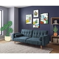 thumbnail image 1 of Sofá Cama Makora Merlak Olivo Velvet 3 Posiciones con Soft Foam Reclinable, 1 of 10