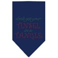 thumbnail image 1 of Tinsel In A Tangle Rhinestone Bandana Navy Blue Large, 1 of 1